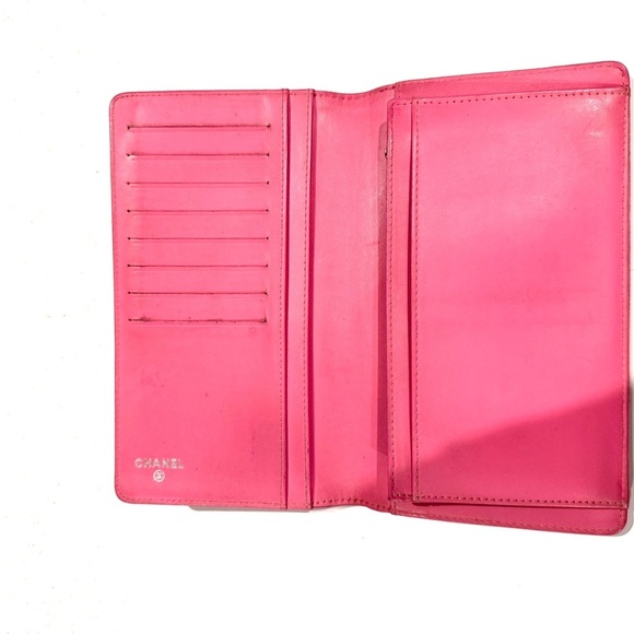 Chanel Pink Leather Clutch Wallet - Picture 6 of 7